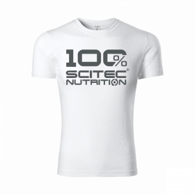 100% Scitec Nutrition Mens t-Shirt White