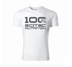 100% Scitec Nutrition Mens t-Shirt White